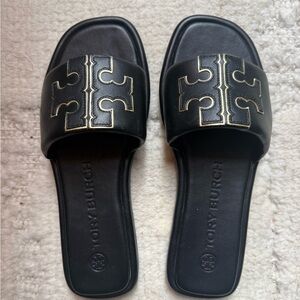 Tory Burch Women’s Double T Sport Slide Sandals Size 6.5